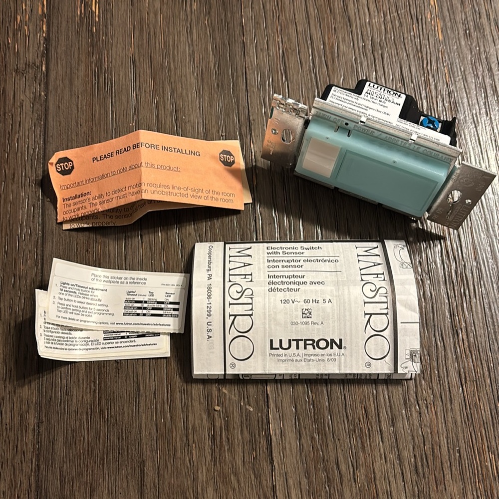 Lutron Sensor Switch - Picture 10 of 10